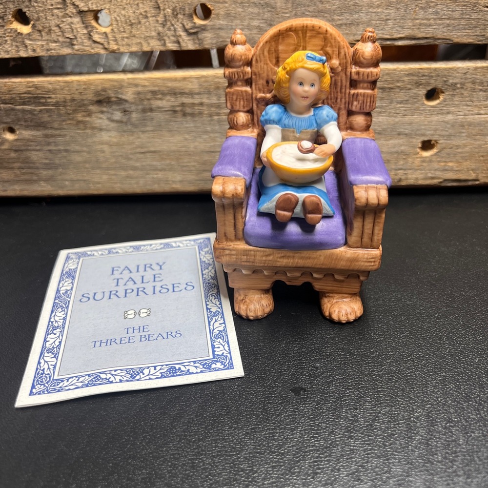 Franklin Mint Goldilocks Maggie Murphy Fairy Tale Surprises Figurine 1986